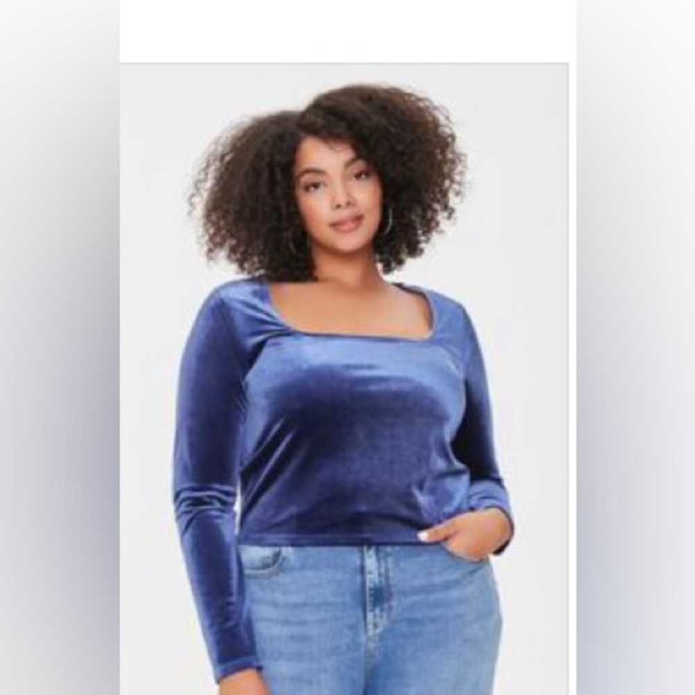 Velvet Long-Sleeve Top
